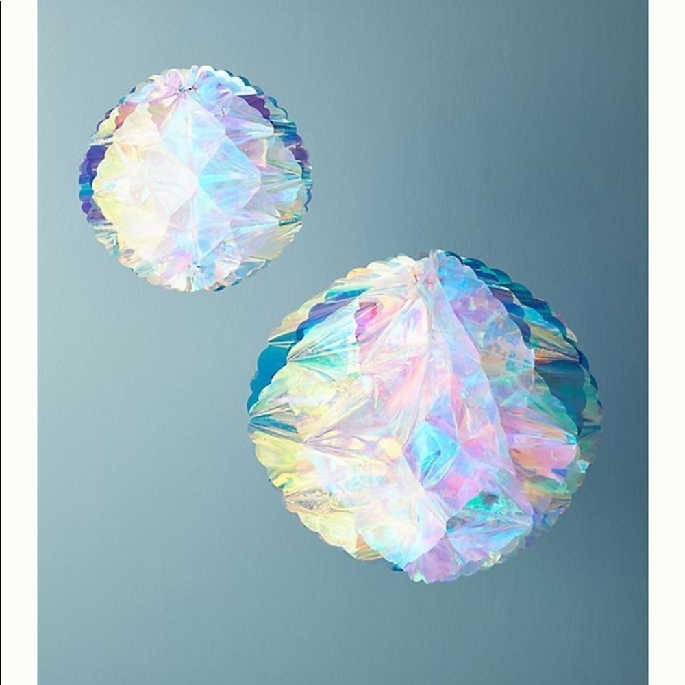 Anthropologie Iridescent Hanging Pom